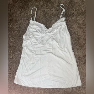 White Spaghetti Strap cowl neck Free People Top